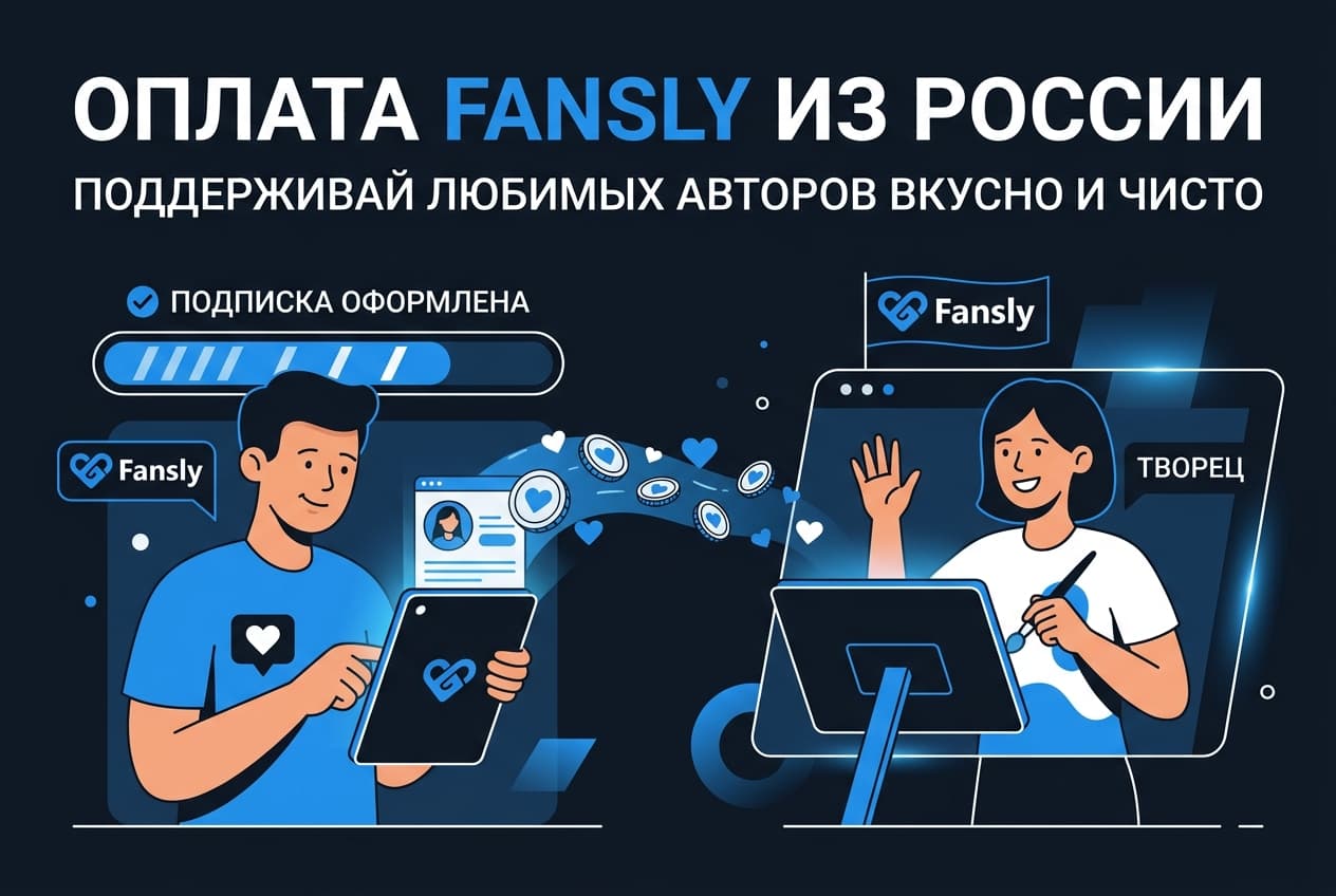 Как оплатить Fansly из России в 2026 году: подписку на авторов без зарубежной карты