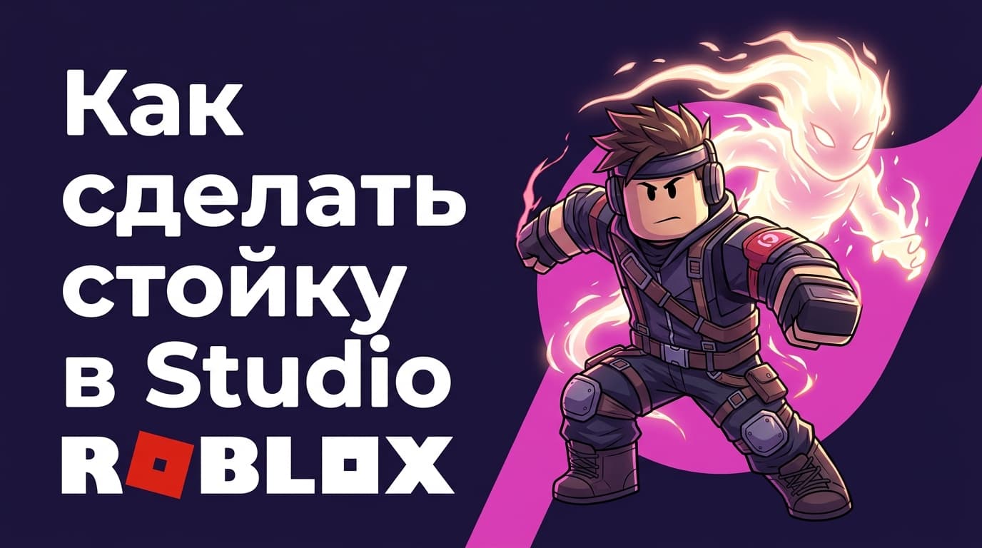 Как сделать стойку в Roblox Studio: два рабочих способа