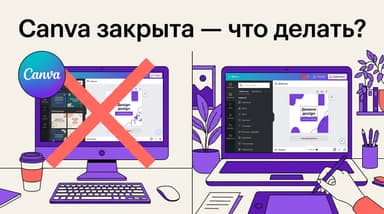 Canva заблокирована в России в 2026 году: чем реально заменить