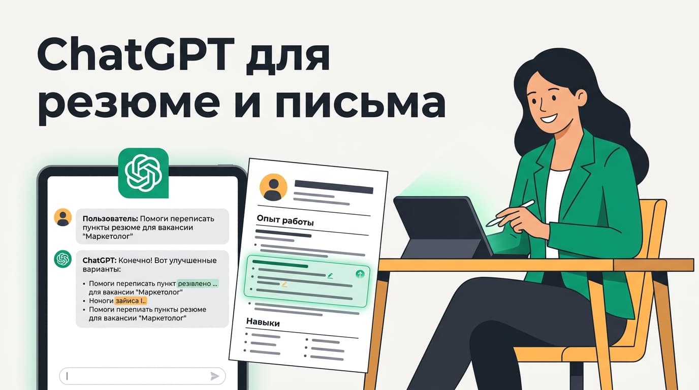 Как правильно использовать ChatGPT при сборке резюме и письма