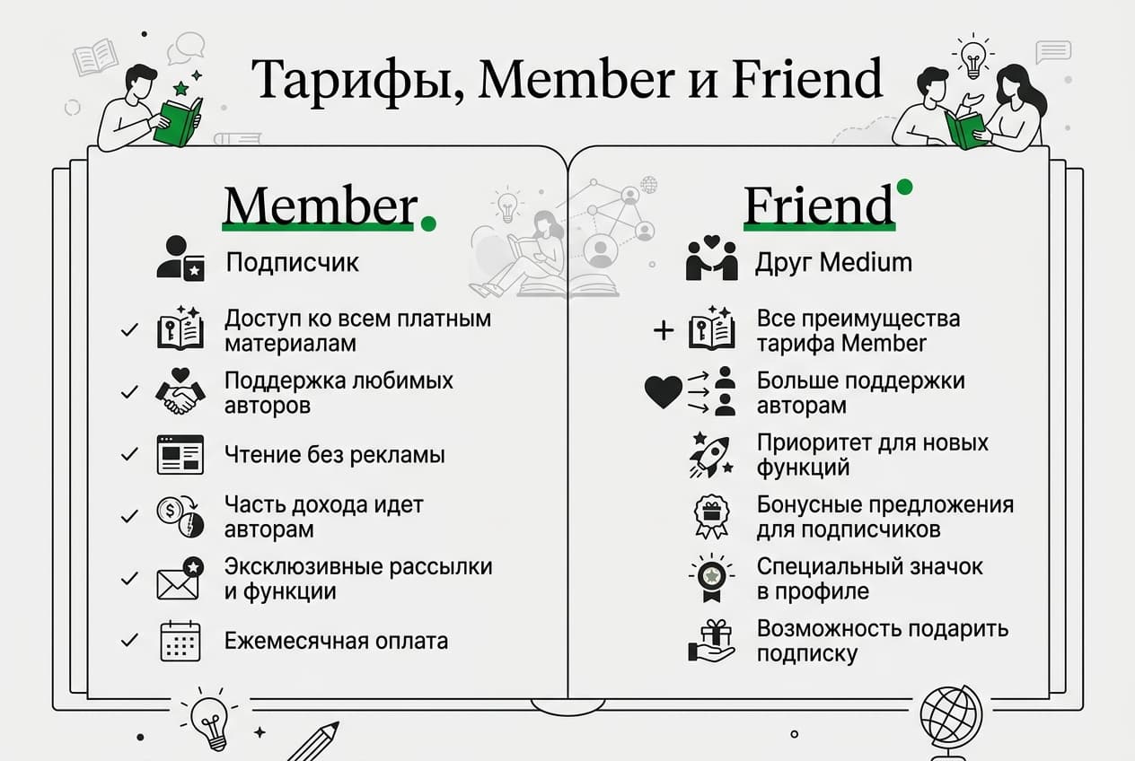 Как оформить подписку Medium из России в 2026 году: без зарубежной карты — фото 2