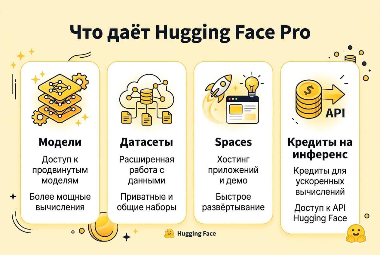 Как оформить подписку Hugging Face Pro из России в 2026 году: без зарубежной карты — фото 1