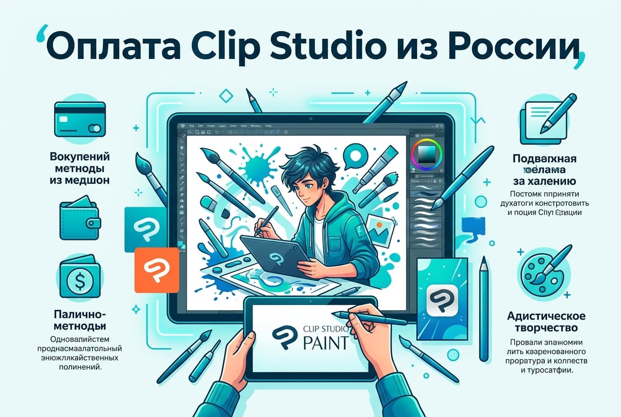Как оплатить Clip Studio Paint из России в 2026 году: без зарубежной карты