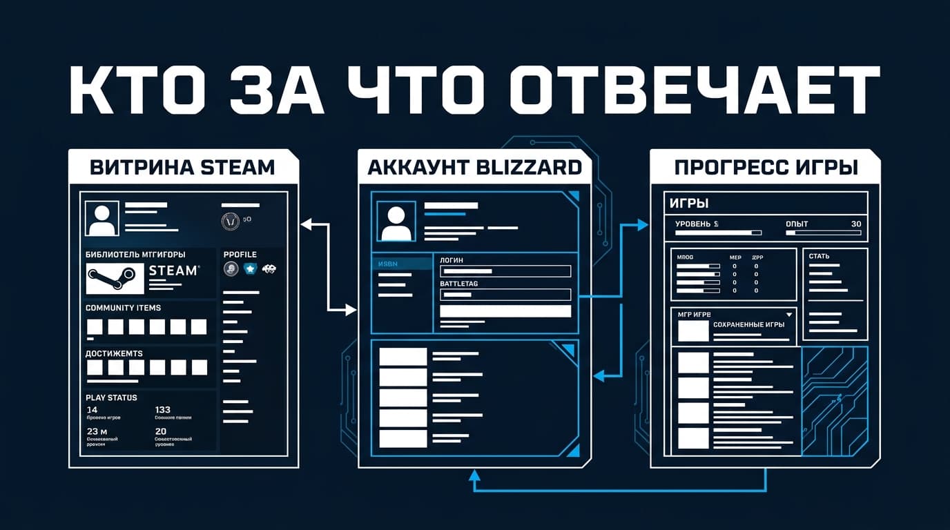 Как привязать Battle.net к Steam: связка аккаунтов и лаунчер в библиотеке — фото 1