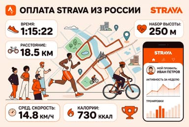 Как оплатить Strava из России в 2026 году: подписку без зарубежной карты