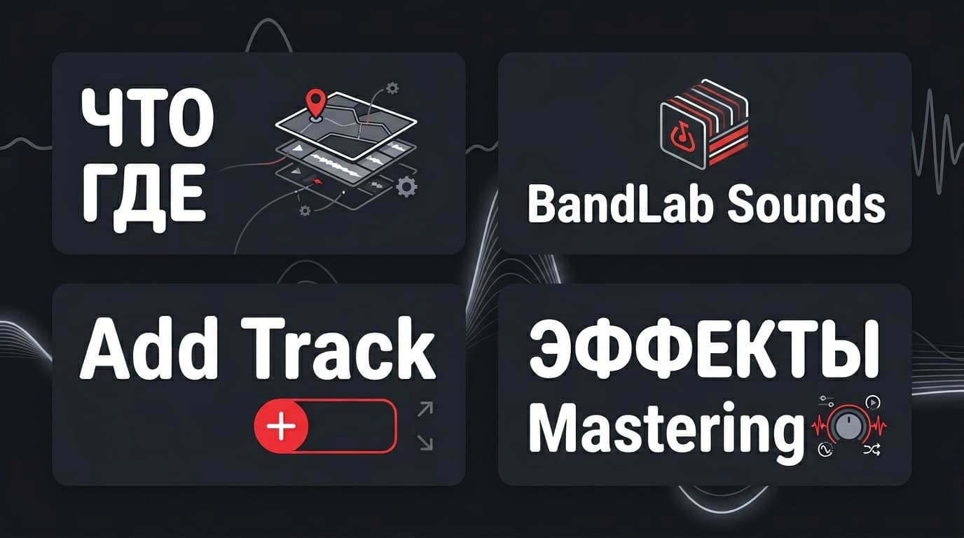 Интерфейс BandLab Studio: разбираемся, что где находится с первого запуска — фото 2