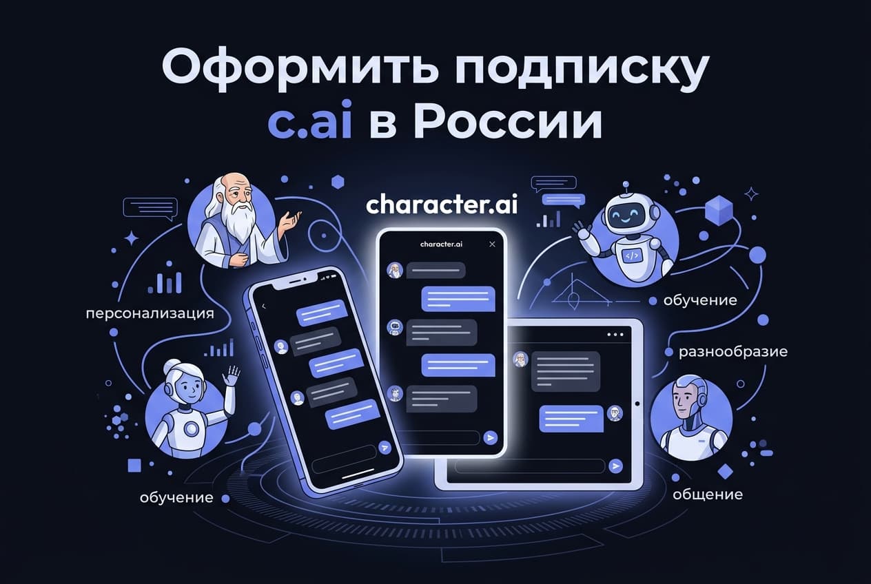 Как оформить подписку c.ai в России в 2026 году: без зарубежной карты