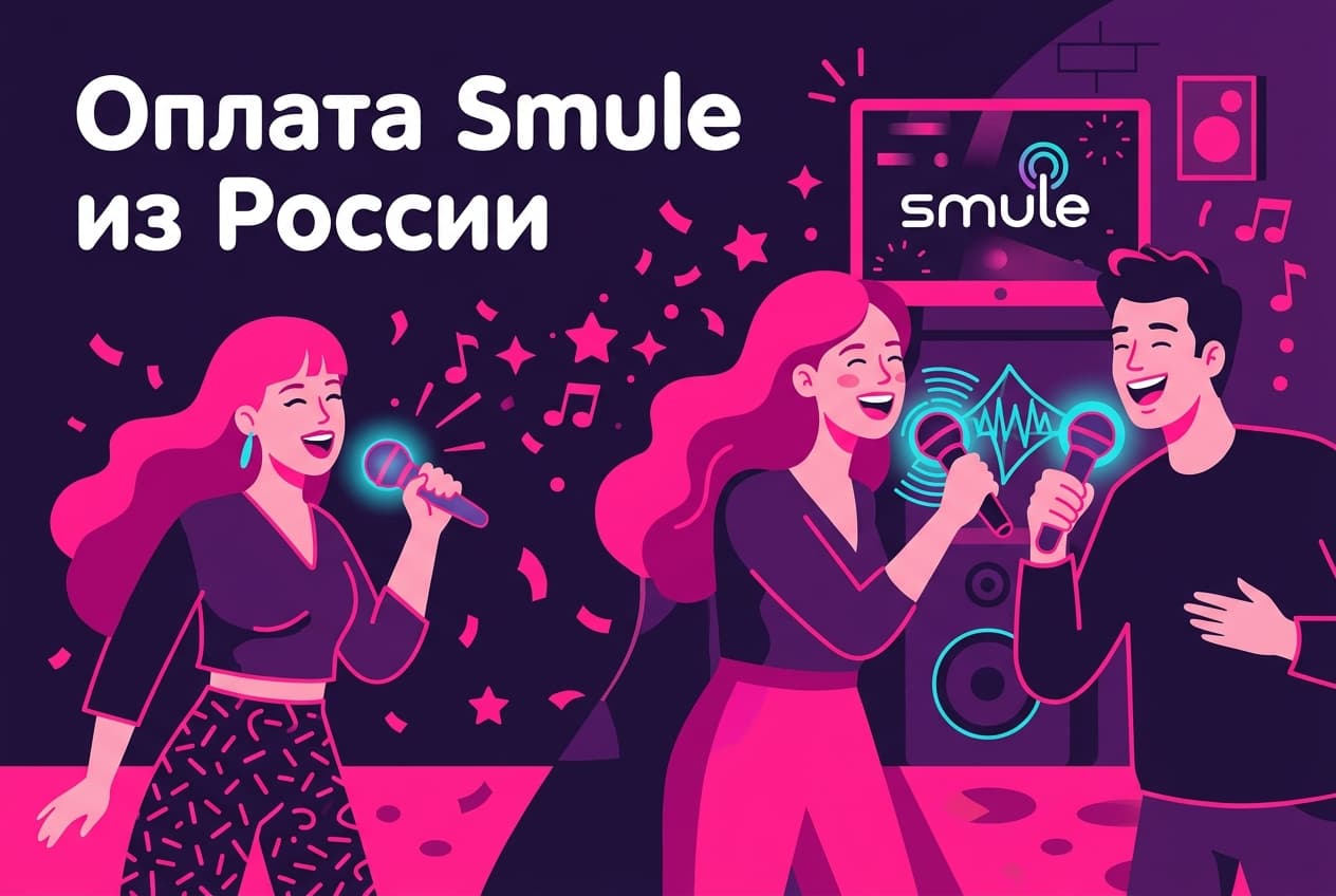 Как оплатить Smule из России в 2026 году: караоке-подписка VIP без зарубежной карты
