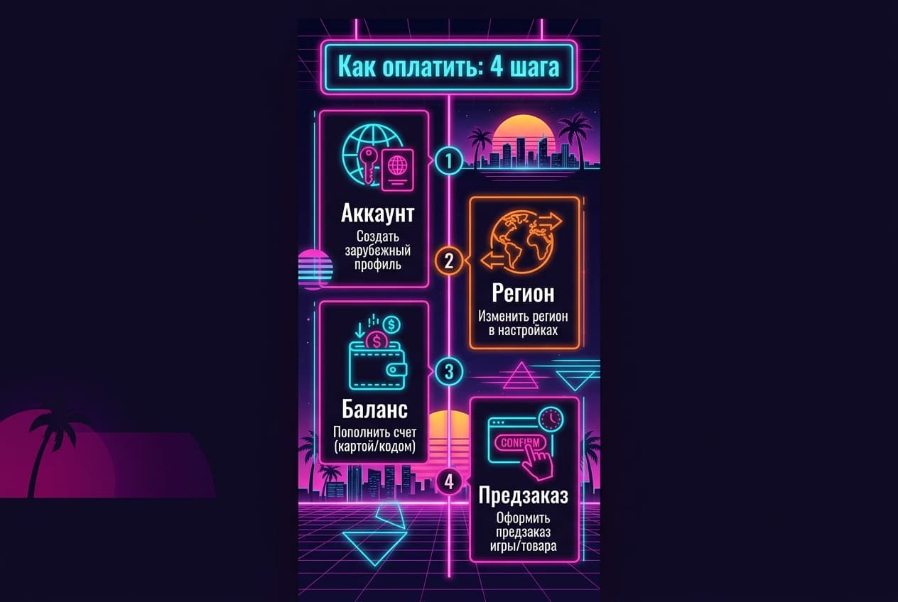 Как оплатить предзаказ GTA 6 из России в 2026: пошаговый разбор для PS5 и Xbox — фото 1