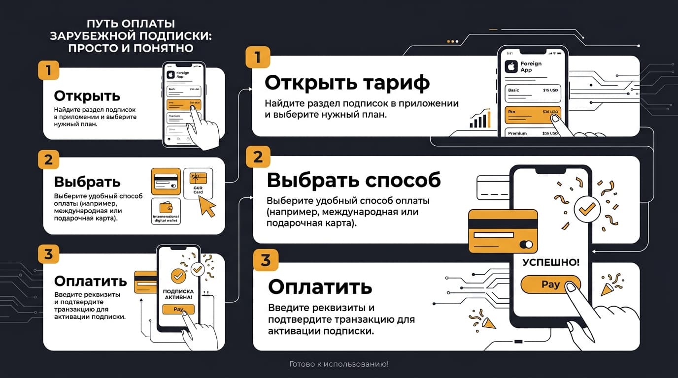 Подписка Quattro из России: рабочая схема оплаты в 2026 году — фото 1