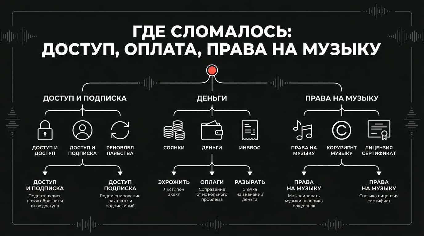 Проблема с аккаунтом Epidemic Sound: что именно сломалось и как это чинится — фото 1
