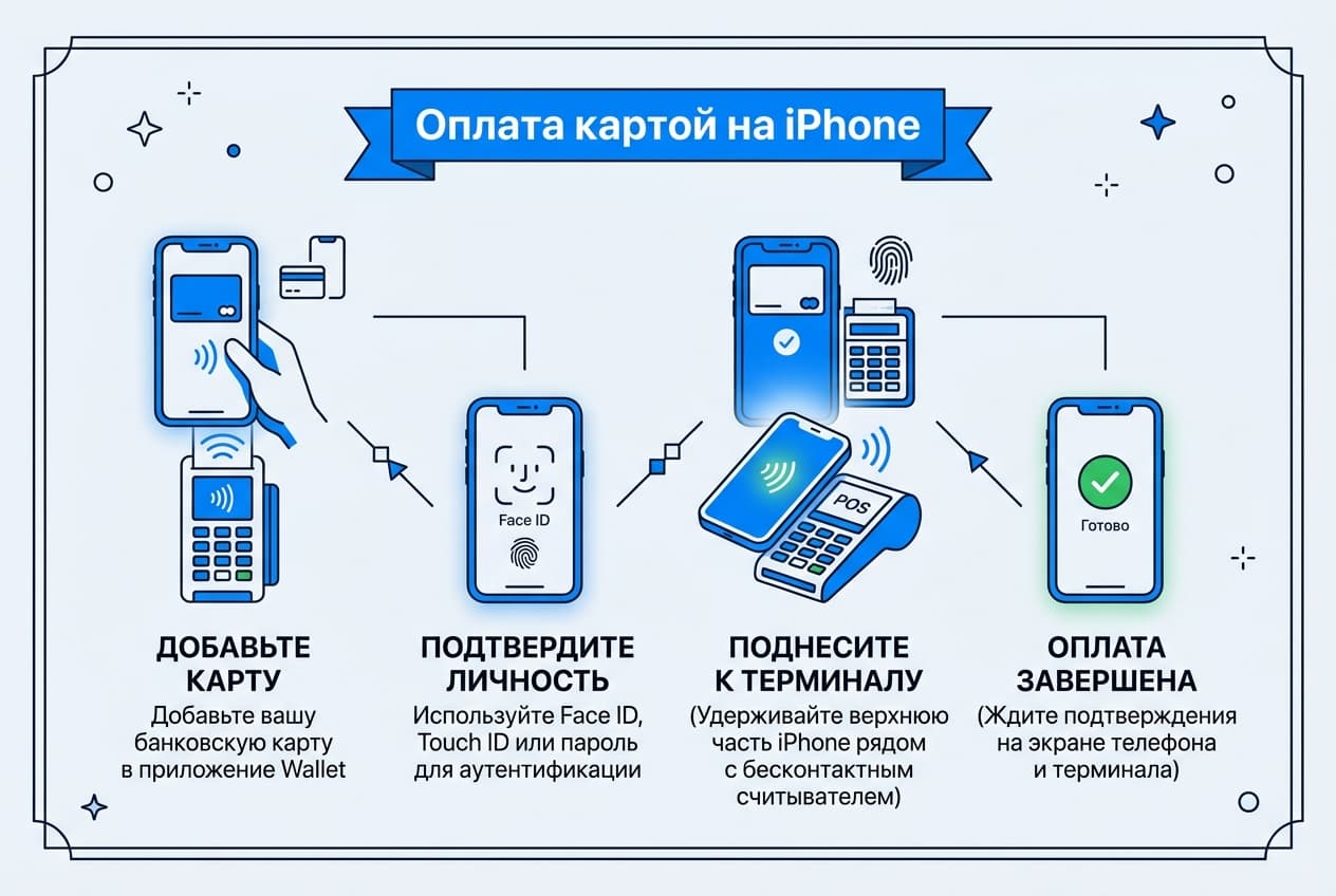 Как оплачивать картой через iPhone из России в 2026 году — фото 1