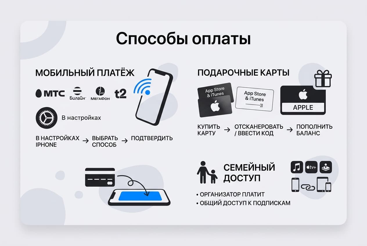 Как оплачивать подписки на iPhone из России в 2026 году — фото 2