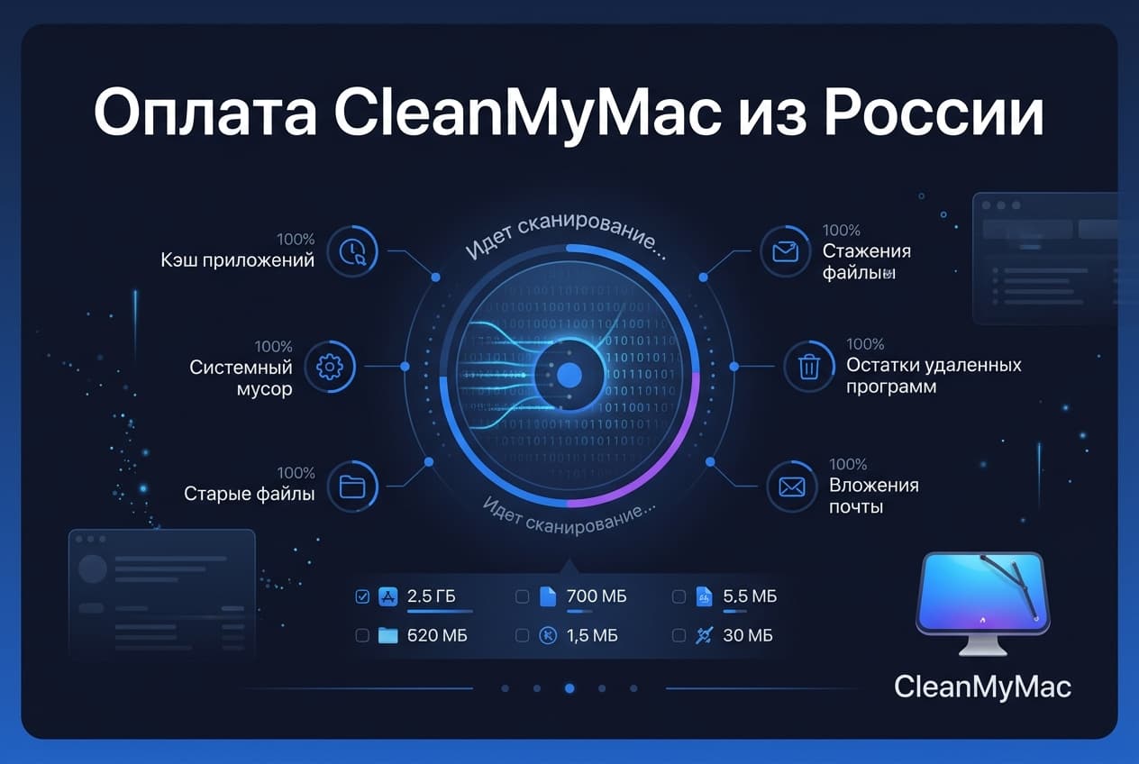 Как оформить подписку CleanMyMac из России в 2026 году: без зарубежной карты