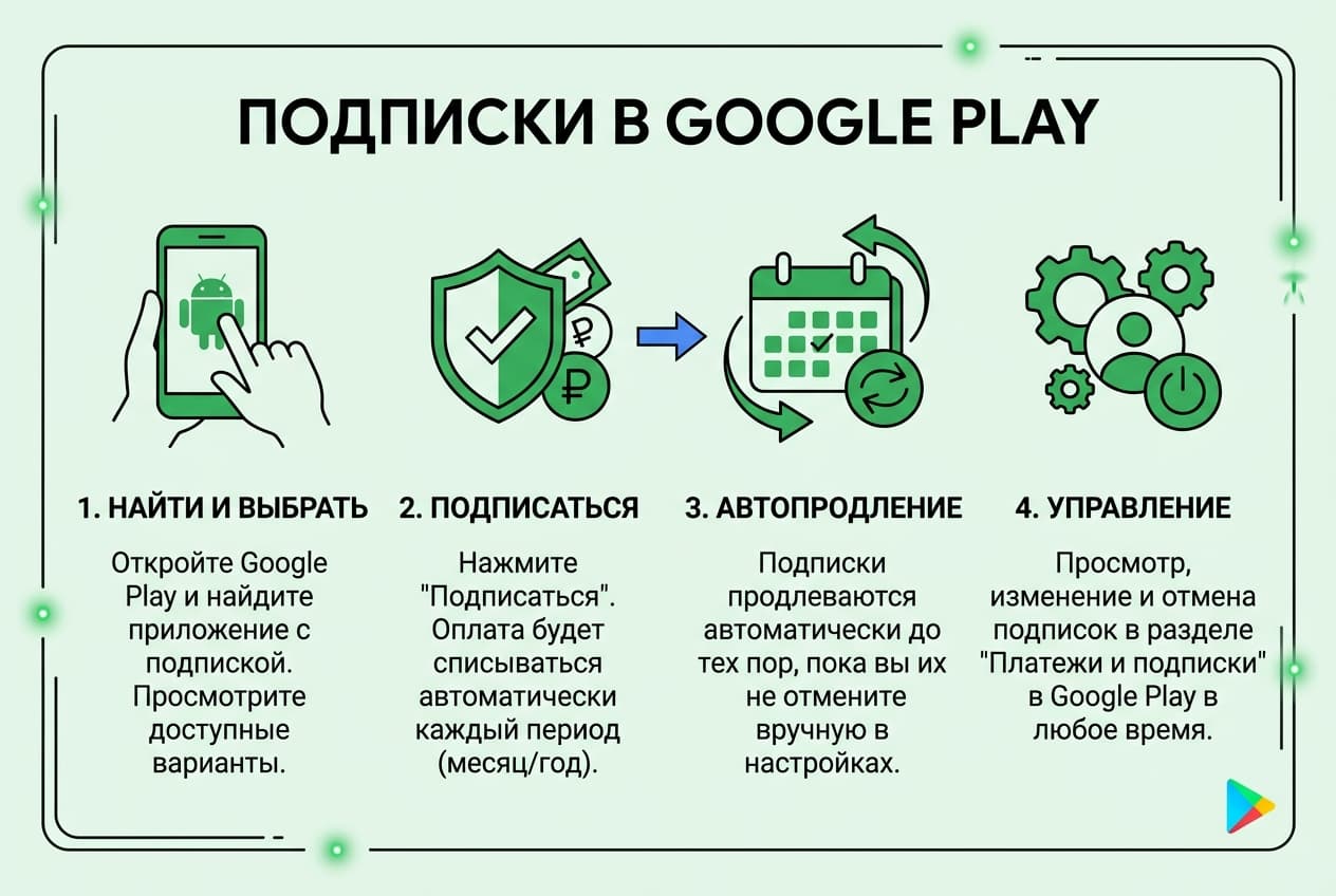 Как оформить подписку в Google Play из России в 2026 году — фото 1