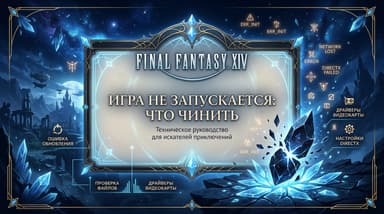 Final Fantasy 14 не запускается: коды ошибок, белый лаунчер и что чинить по порядку