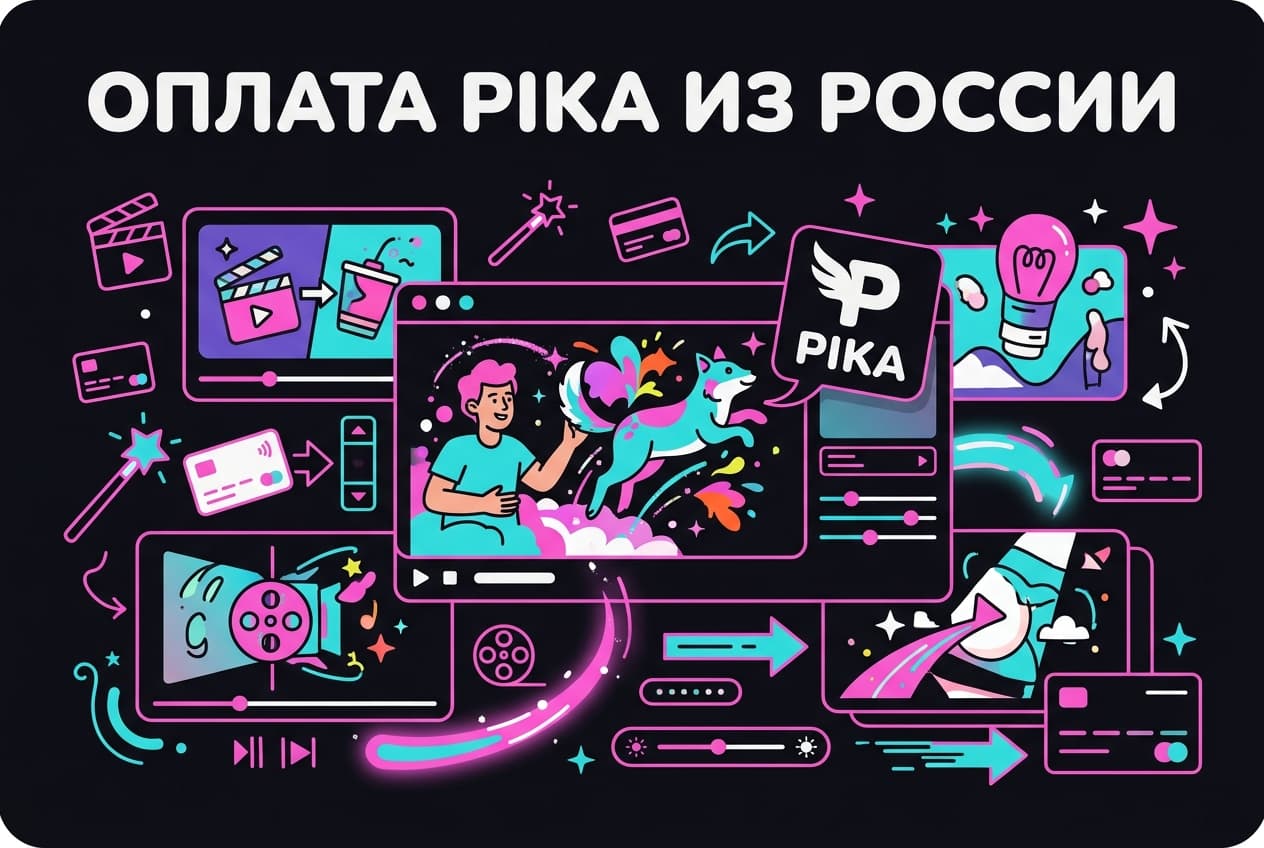 Как оплатить Pika из России в 2026 году: ИИ-видео с эффектами без зарубежной карты