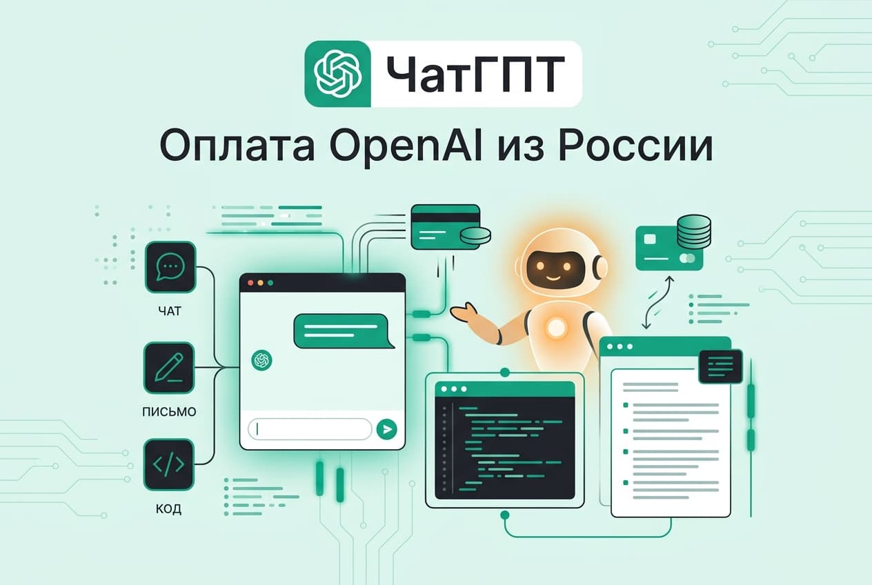Как оплатить подписку OpenAI из России в 2026 году: без зарубежной карты