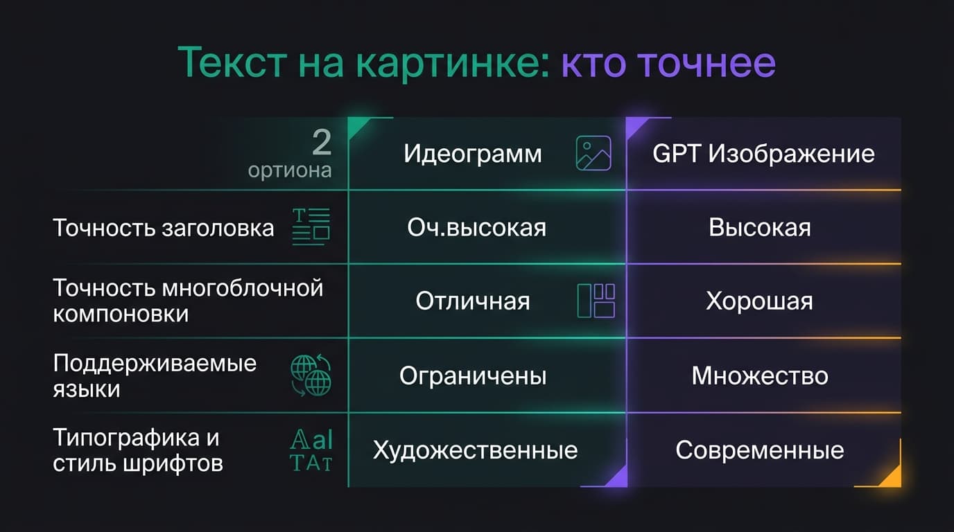 Ideogram против DALL·E (GPT Image): кто точнее печатает текст и понимает промпт — фото 1