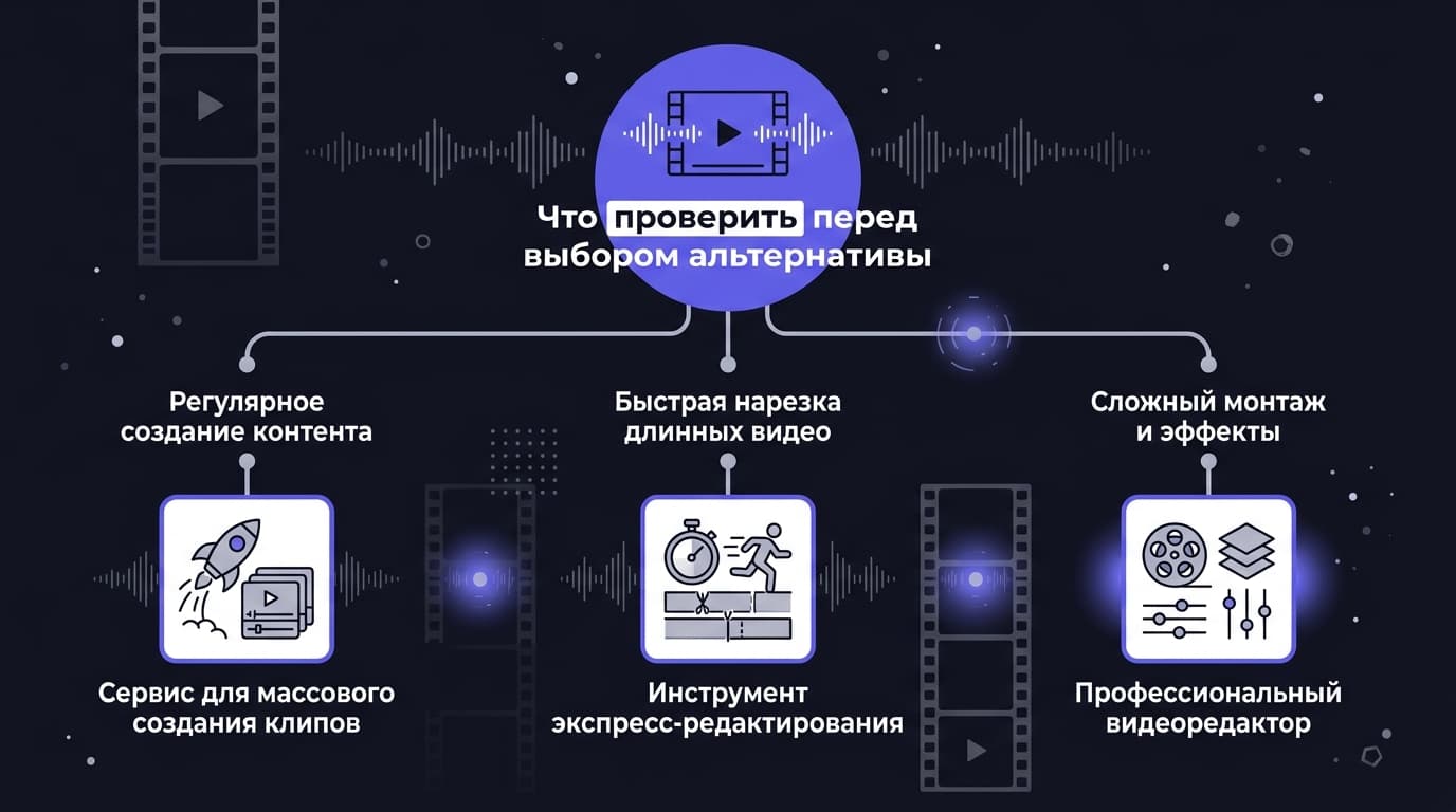 Vizard AI аналоги: чем заменить сервис, если мешают лимиты, цена и субтитры — фото 2