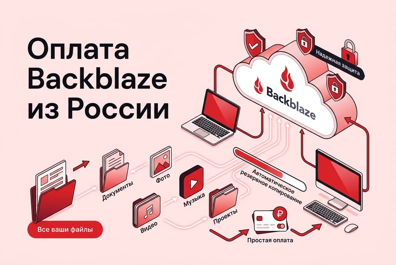 Как оформить подписку Backblaze из России в 2026 году: без зарубежной карты