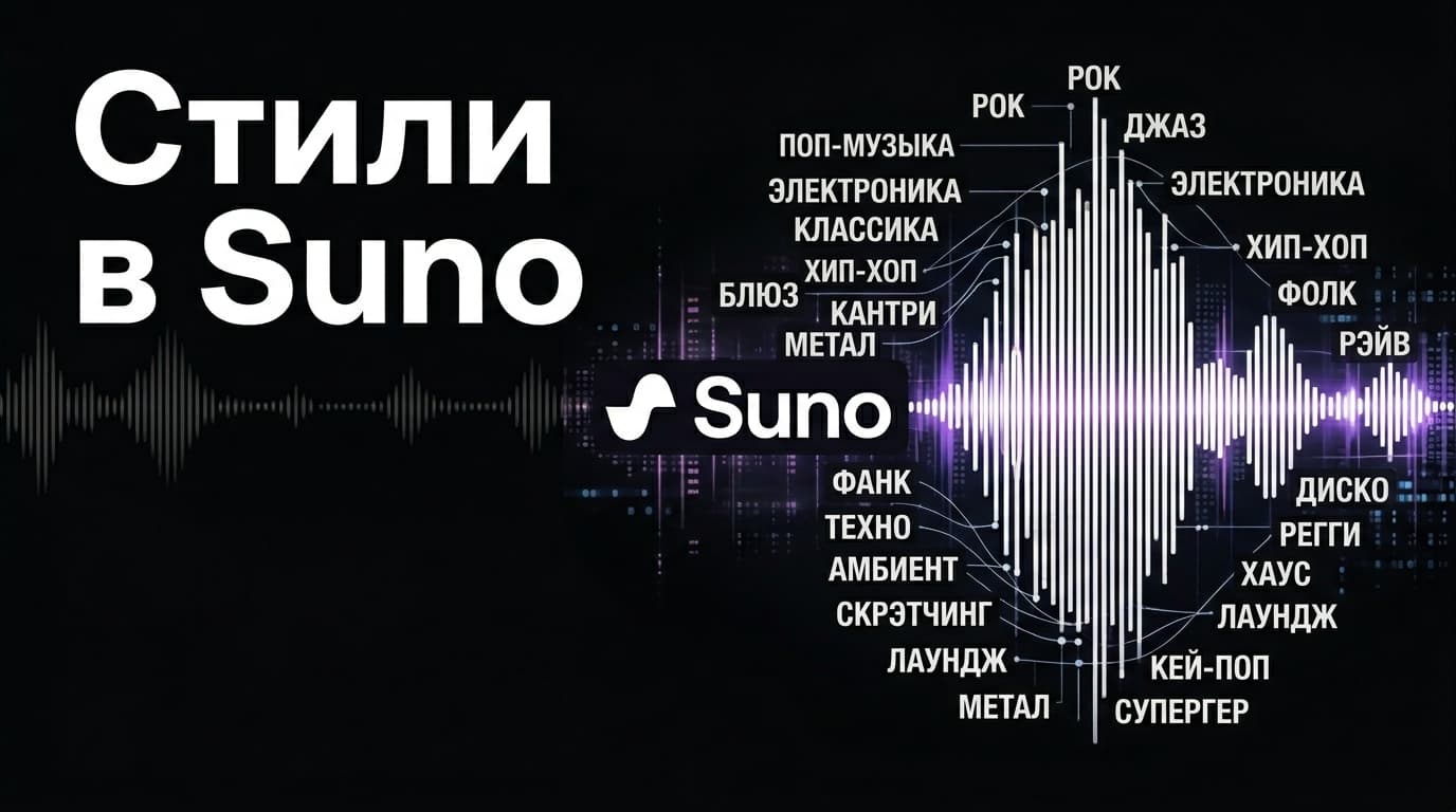 Стили в Suno: как правильно заполнять поле Style и смешивать жанры для своего звука
