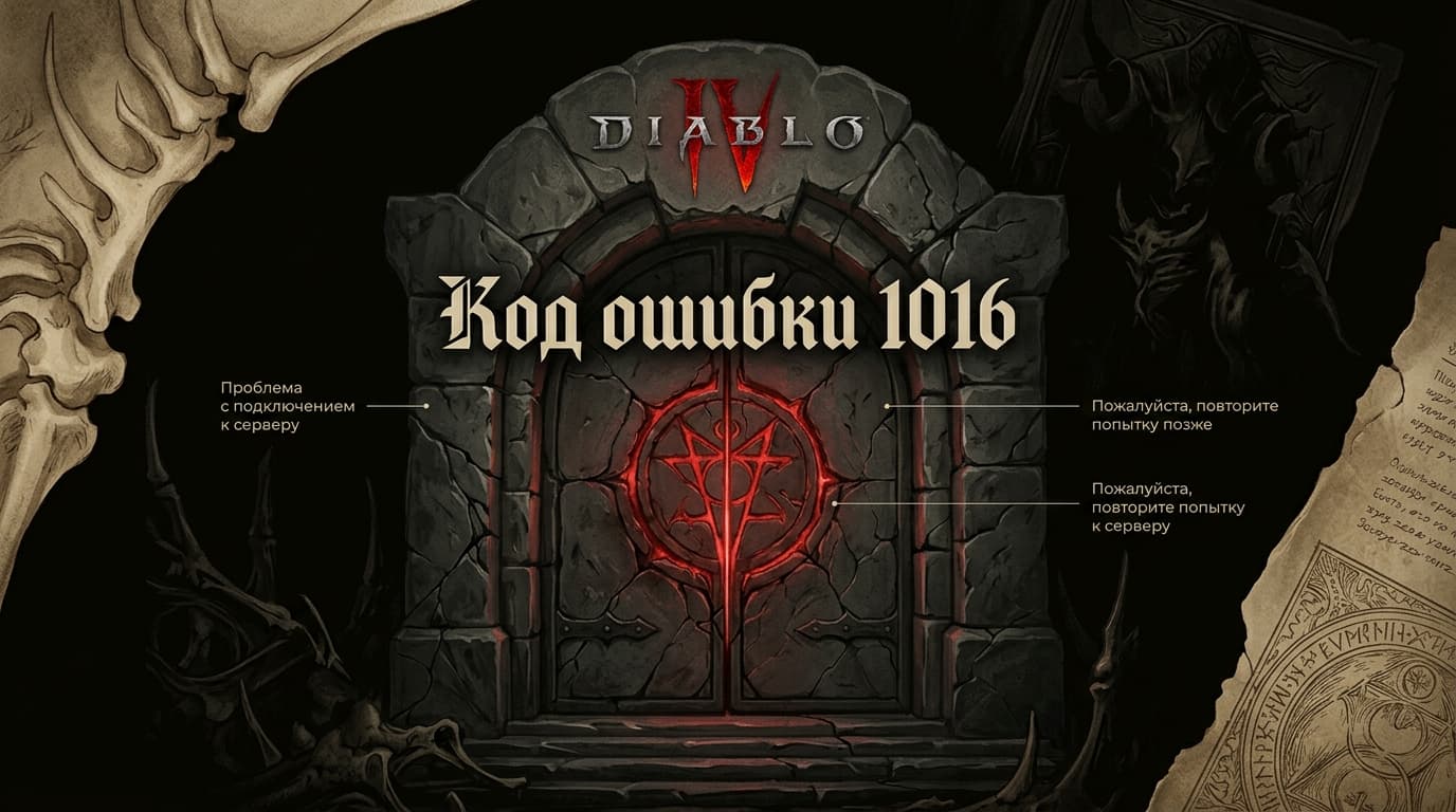 Diablo 4, код ошибки 1016: что значит и как вернуться в игру