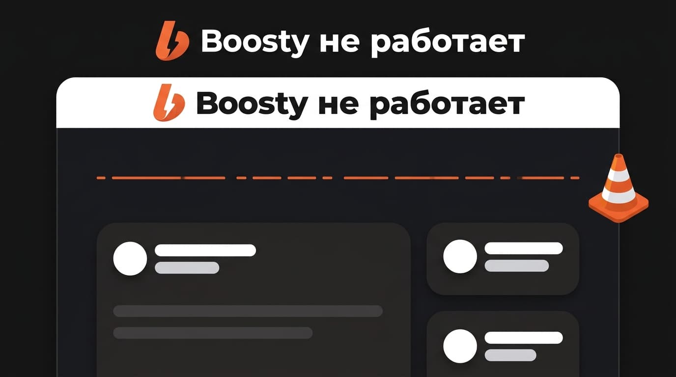 Boosty не работает: 8 частых поломок и что чинится за две минуты