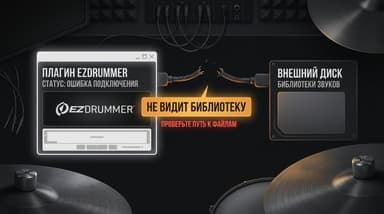 EZdrummer 3 не видит библиотеку: три причины и порядок диагностики