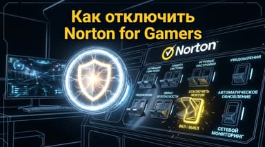 Как отключить Norton 360 for Gamers: уведомления, Game Optimizer, защита
