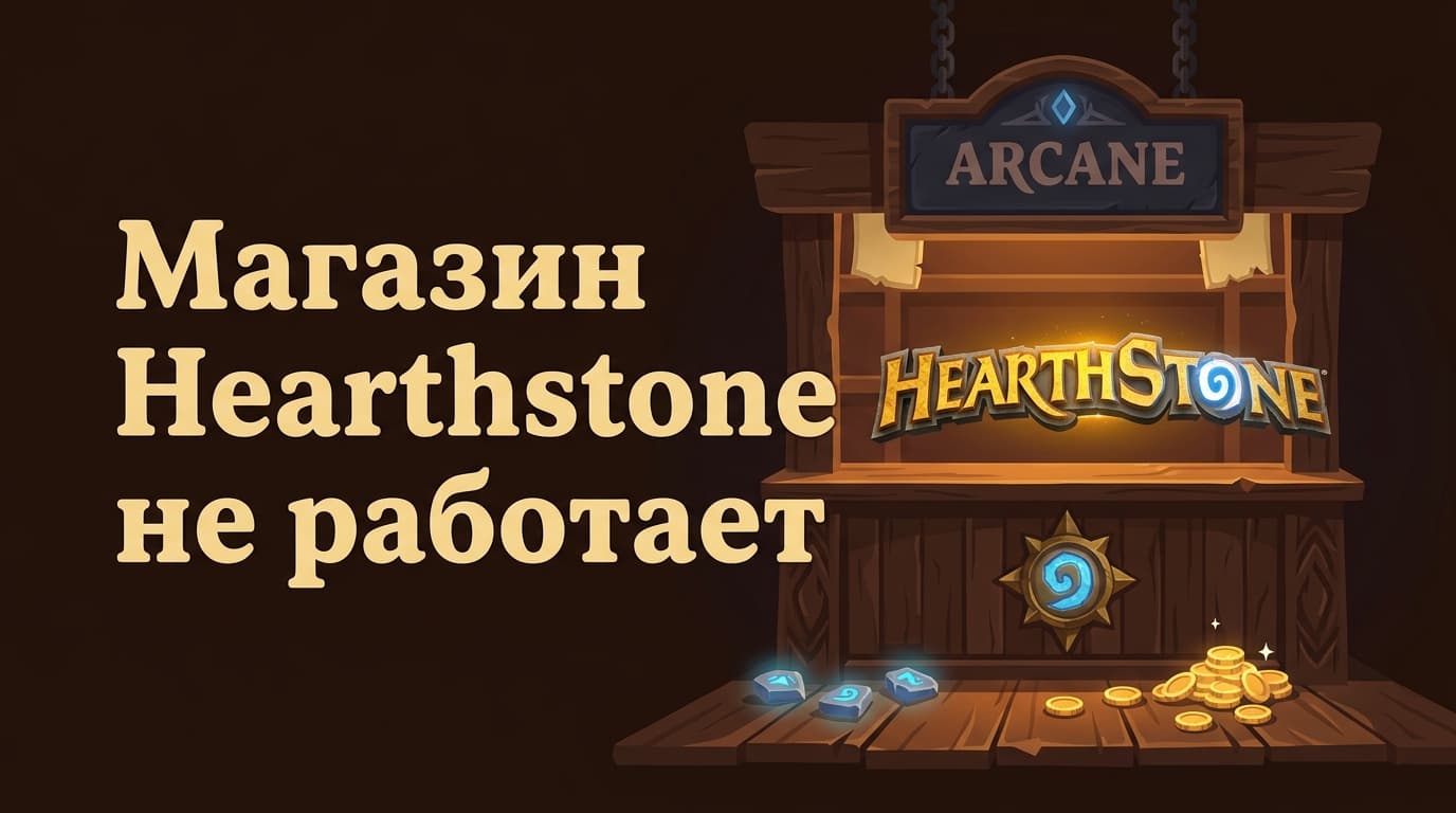 Не работает магазин в Hearthstone: почему витрина пустая, платёж отклонён и что чинить
