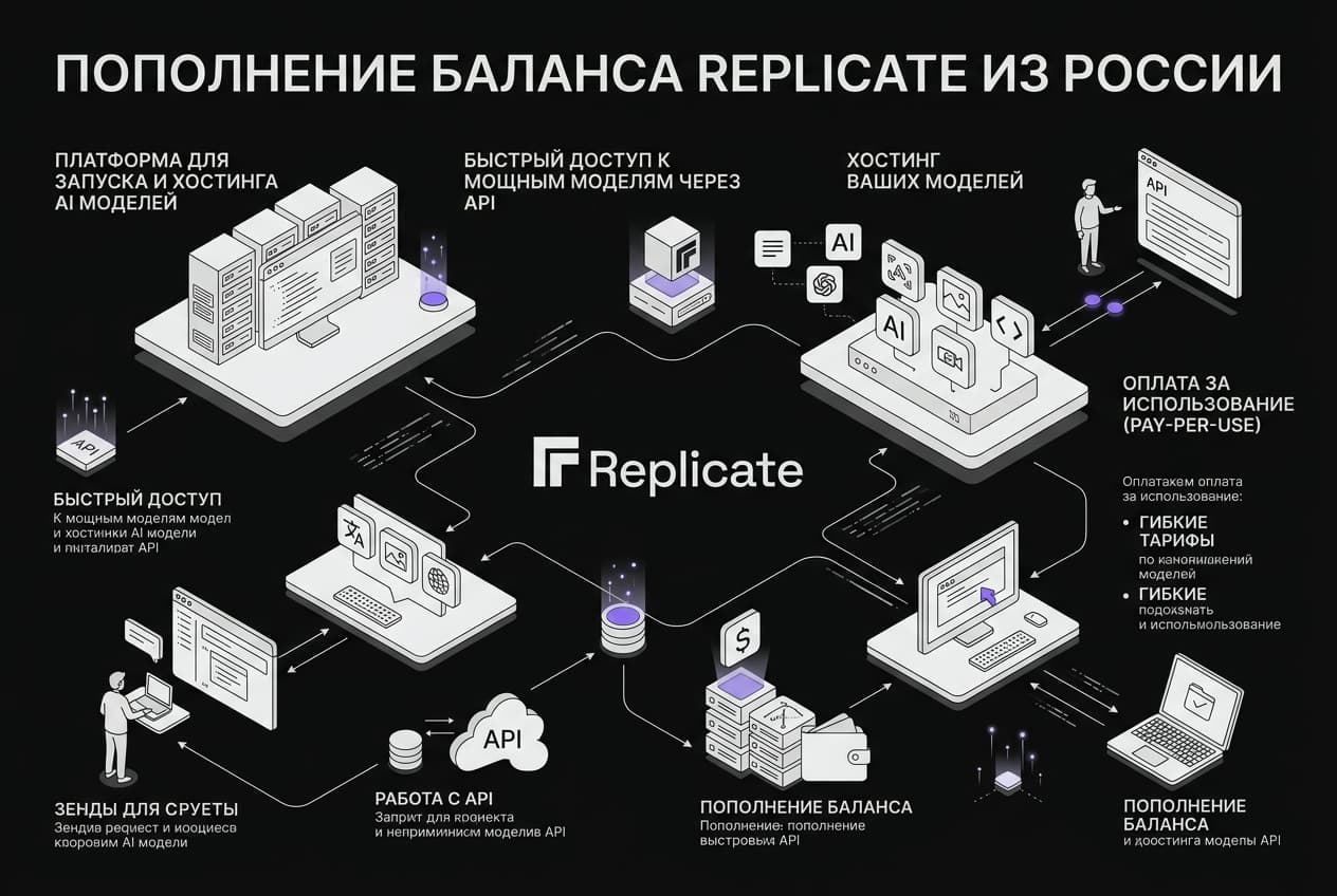Как пополнить баланс Replicate из России в 2026 году: без зарубежной карты