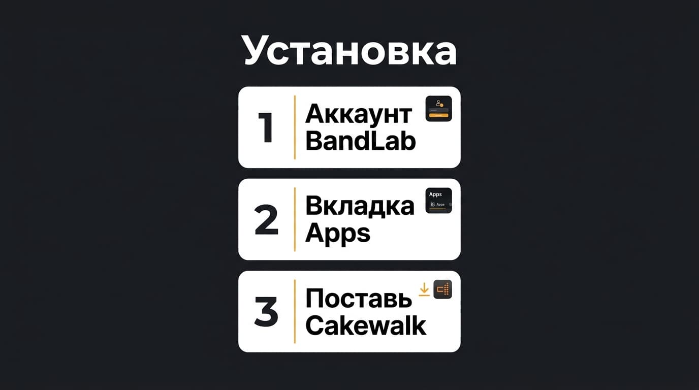 Бесплатный DAW Cakewalk by BandLab на Windows: установка и первые шаги — фото 1