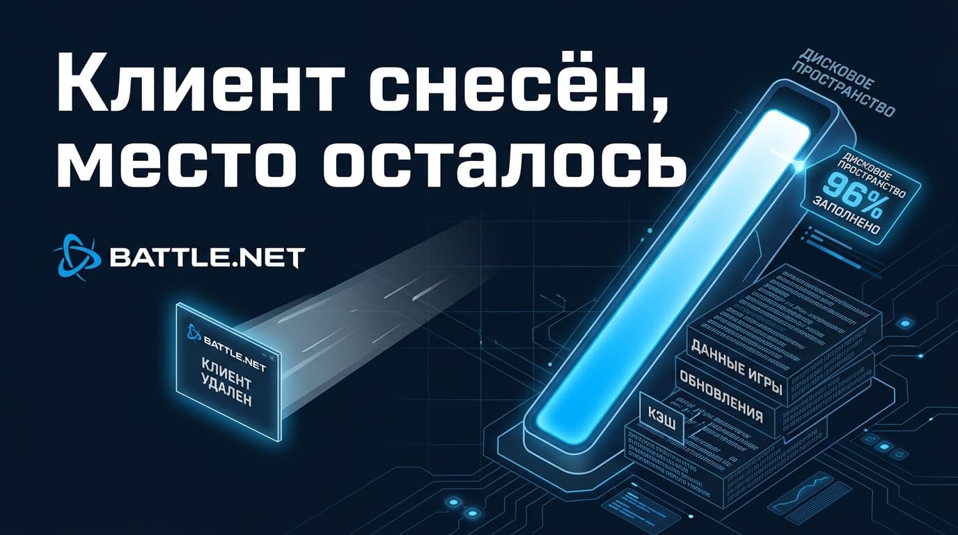 Как удалить Battle.net с компьютера полностью: папки, процессы и остатки