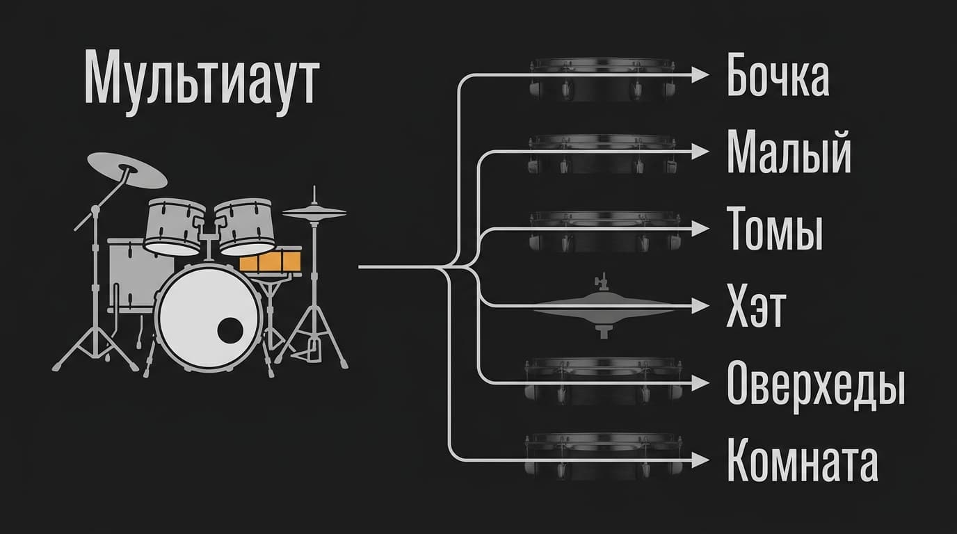 Сведение EZdrummer: как быстро улучшить звук виртуального барабанщика штатными плагинами — фото 2