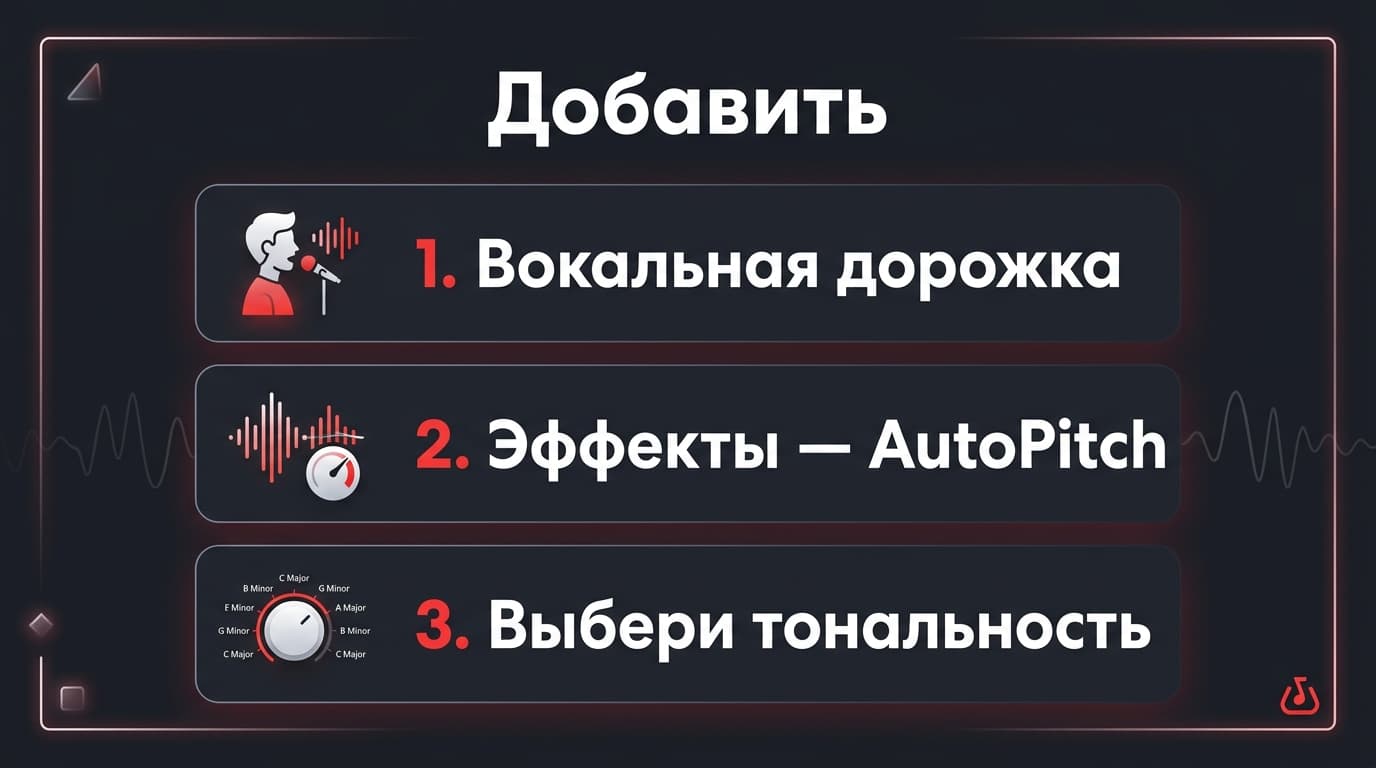 Автотюн на вокал в BandLab: как включить AutoPitch и настроить звучание — фото 1