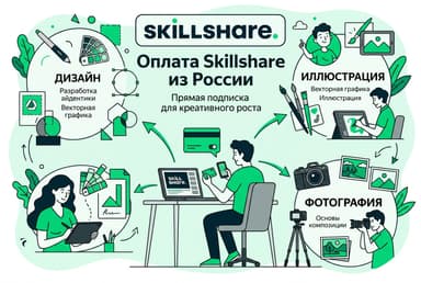 Как оформить подписку Skillshare из России в 2026 году: без зарубежной карты