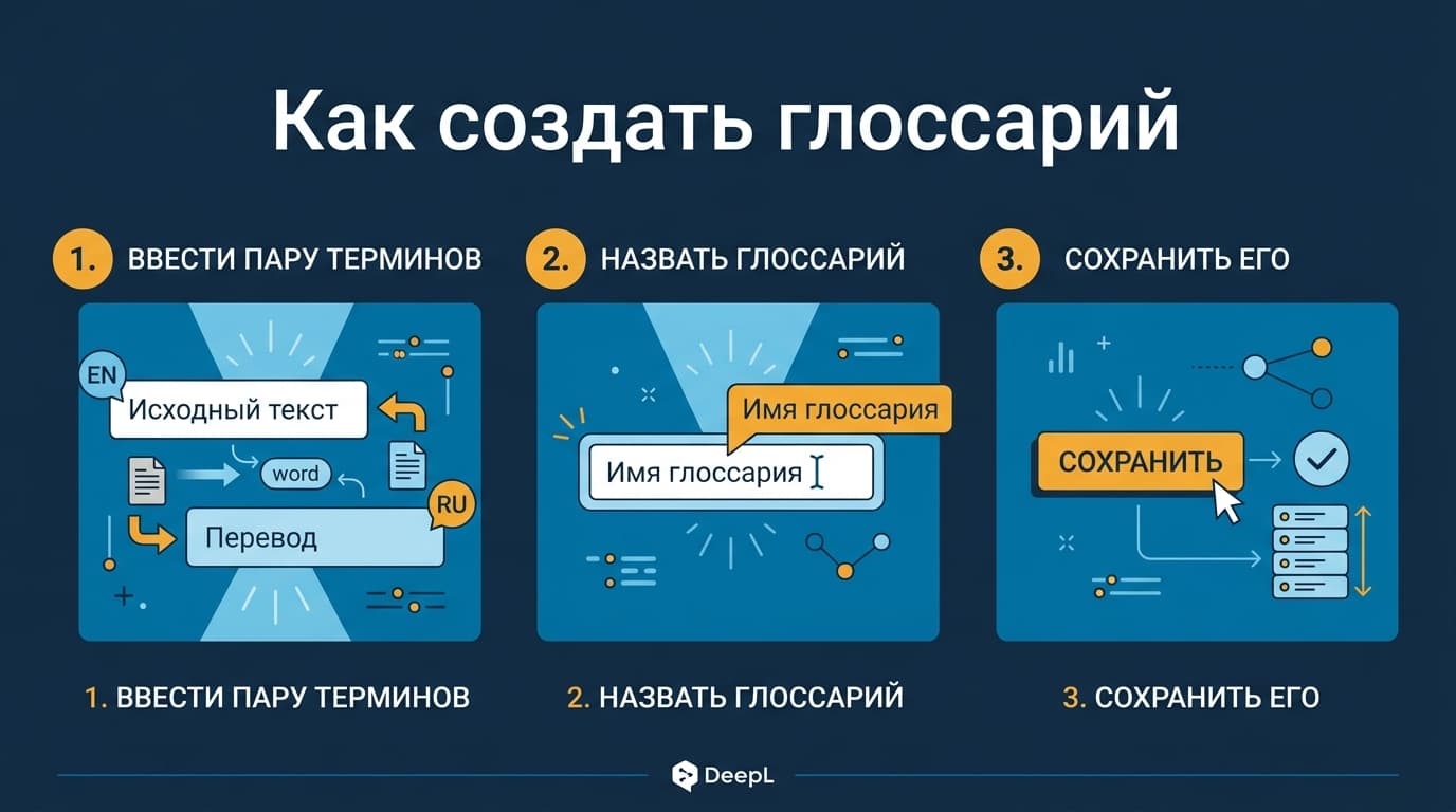 Как настроить глоссарий и тон в DeepL — фото 1