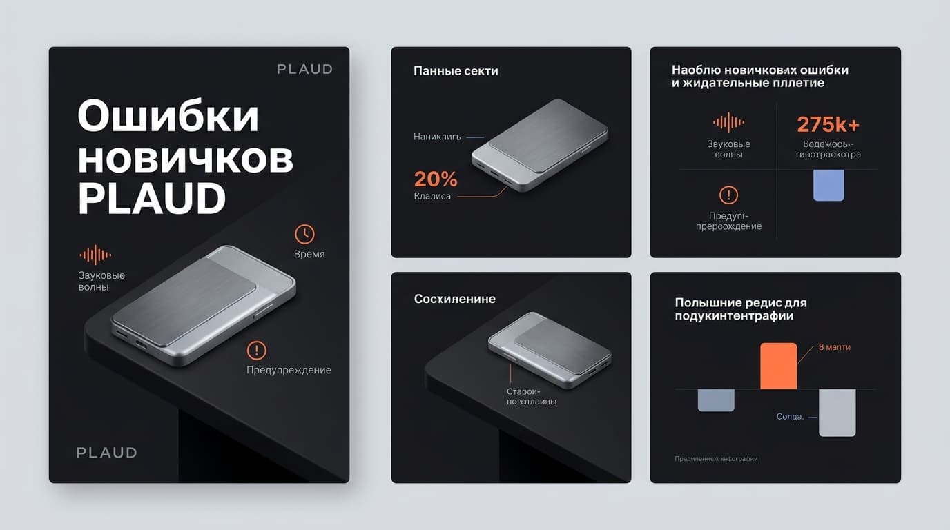 Частые ошибки новичков в PLAUD: где спотыкаются в первую неделю