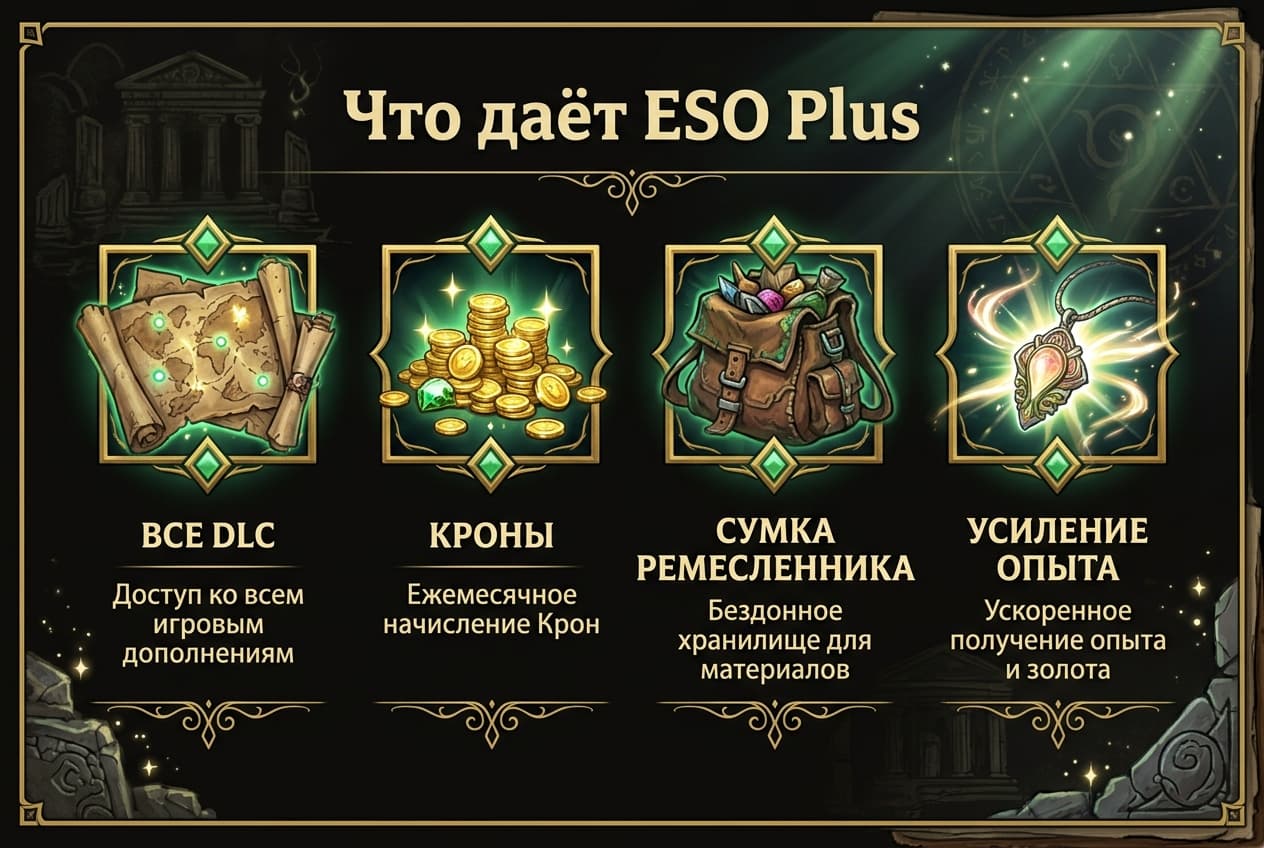 Как оплатить TESO из России в 2026 году: подписку ESO Plus без зарубежной карты — фото 1
