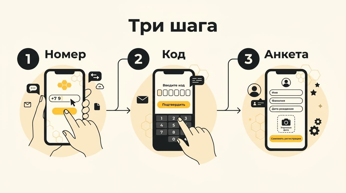Bumble: как зарегистрироваться в России и не застрять на коде из SMS — фото 1