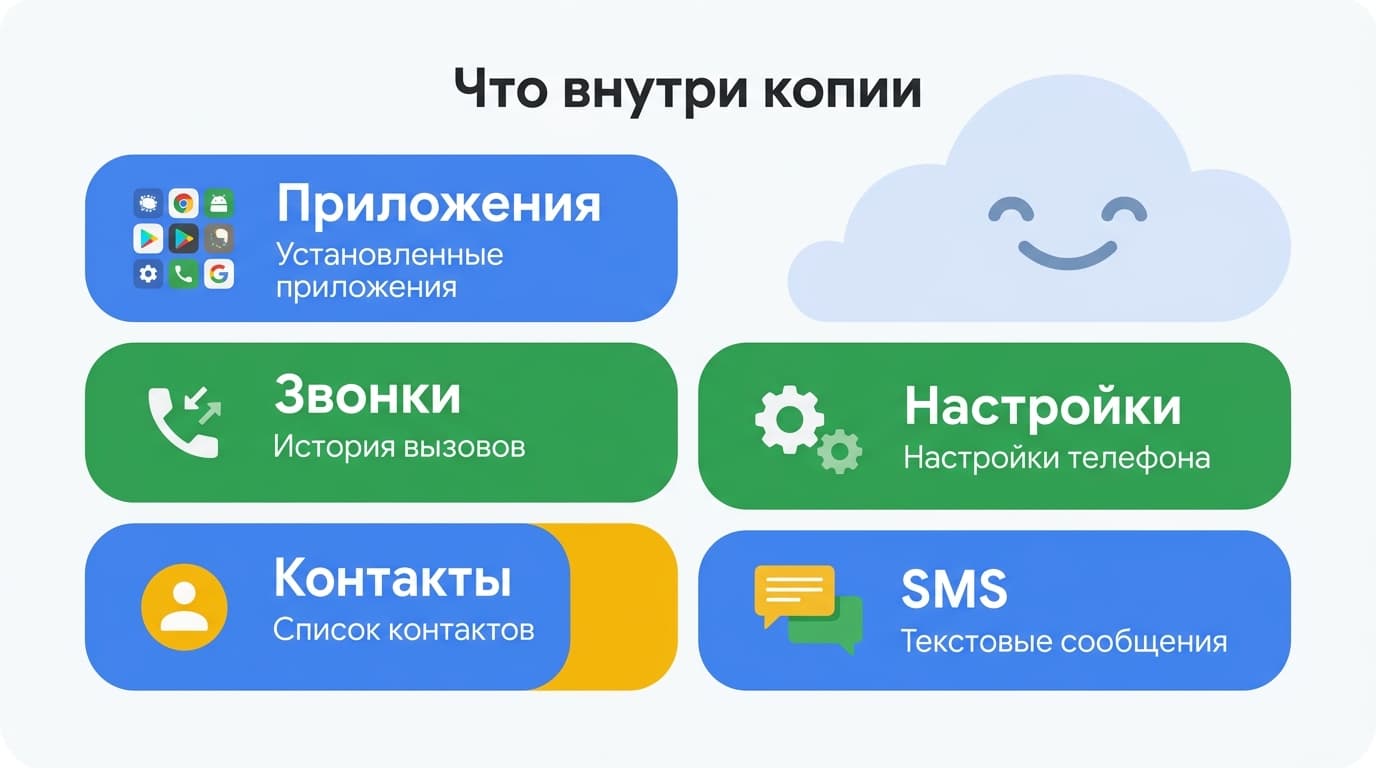 Что такое резервное копирование от Google One: что попадает в копию, сколько она живёт и как её вернуть — фото 1