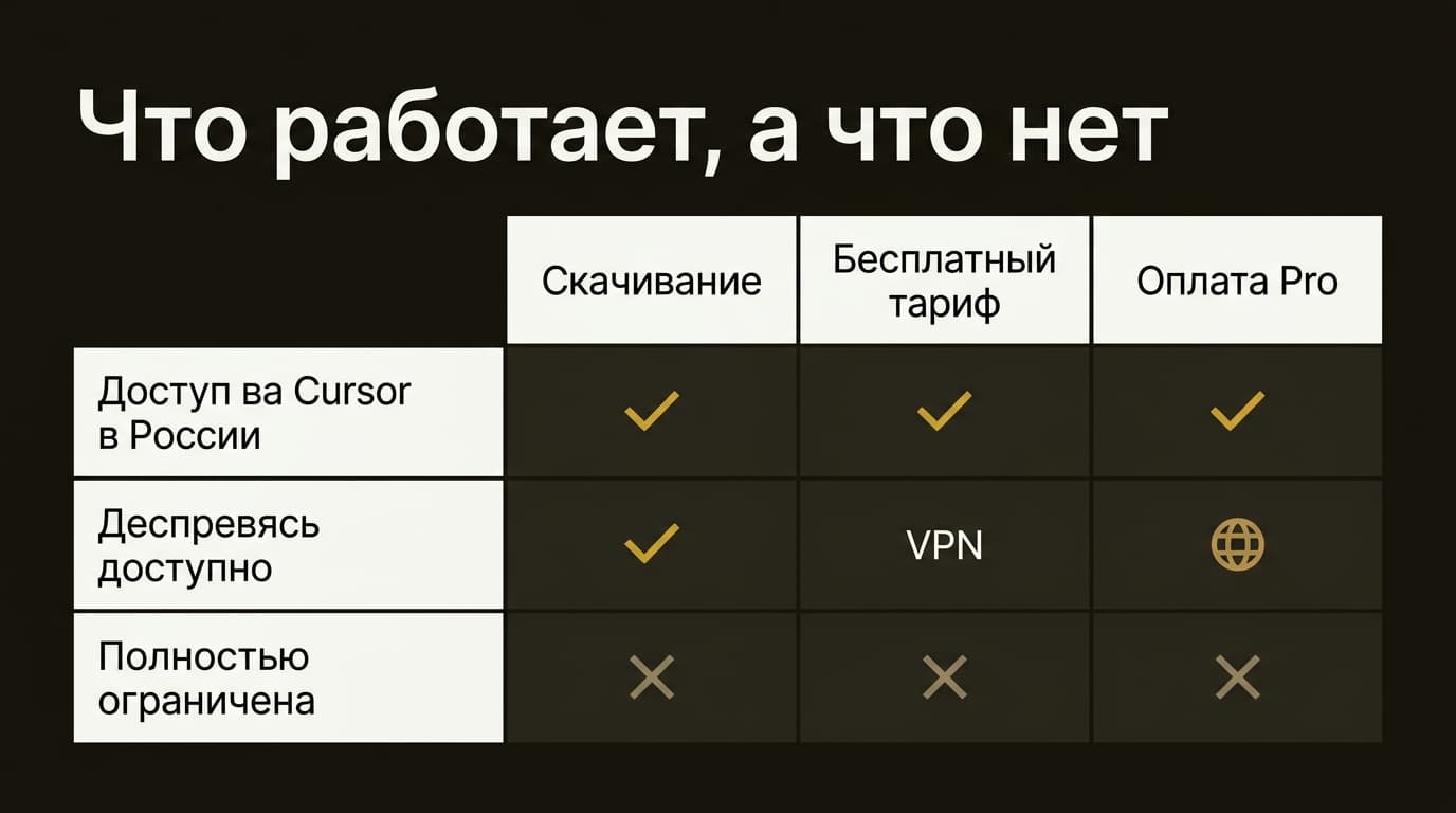 Доступ к Cursor из РФ: что важно знать — фото 1