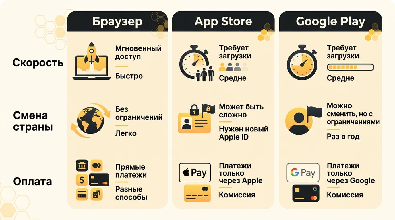 Как скачать Bumble в России: веб-версия и смена страны в сторах — фото 1