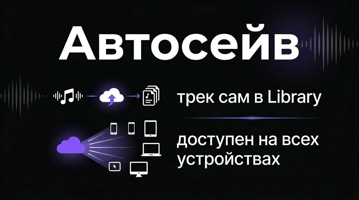 Где хранятся треки Suno и как не потерять сгенерированную песню — фото 1