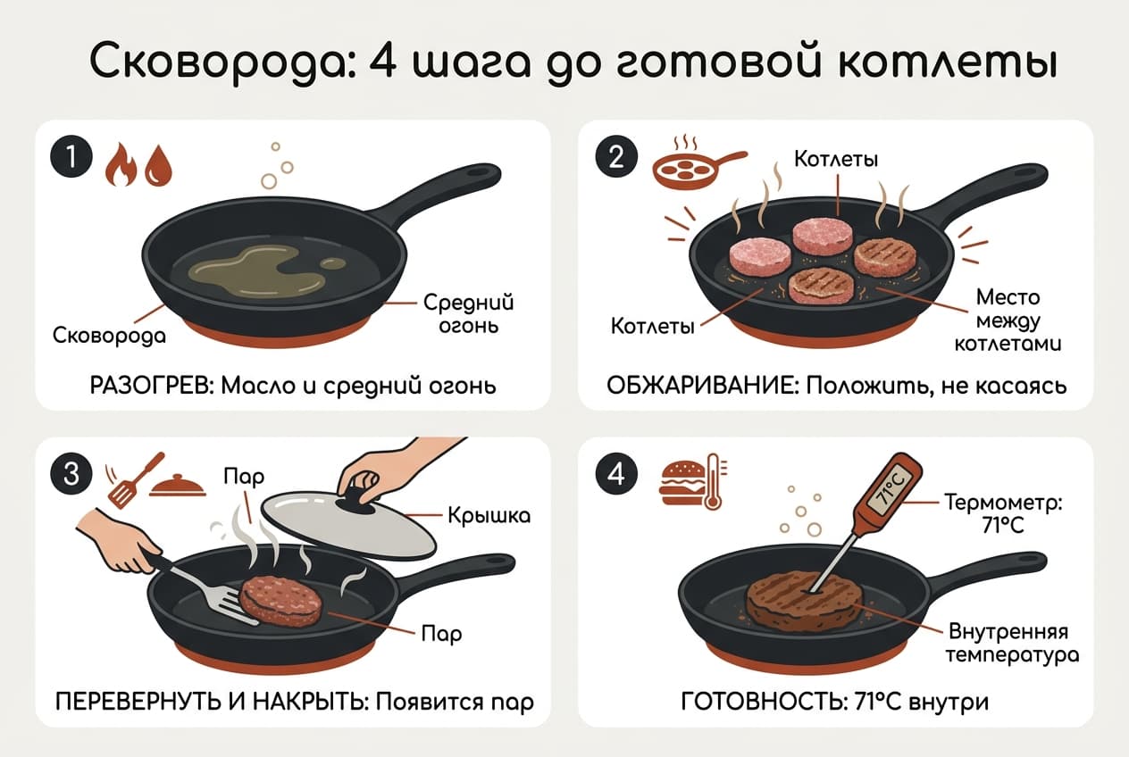Как готовить замороженные котлеты: 4 способа с таймингами — фото 1