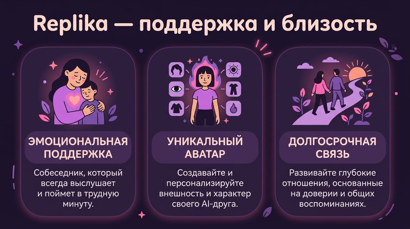 Replika против Character AI: как понять, какой ИИ-собеседник тебе нужен в 2026 — фото 2