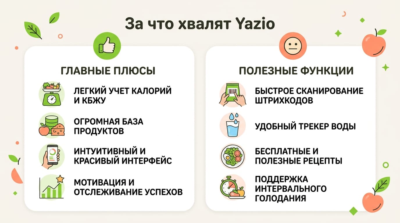 Yazio отзывы: что на самом деле говорят оценки в App Store, Google Play и RuStore — фото 2