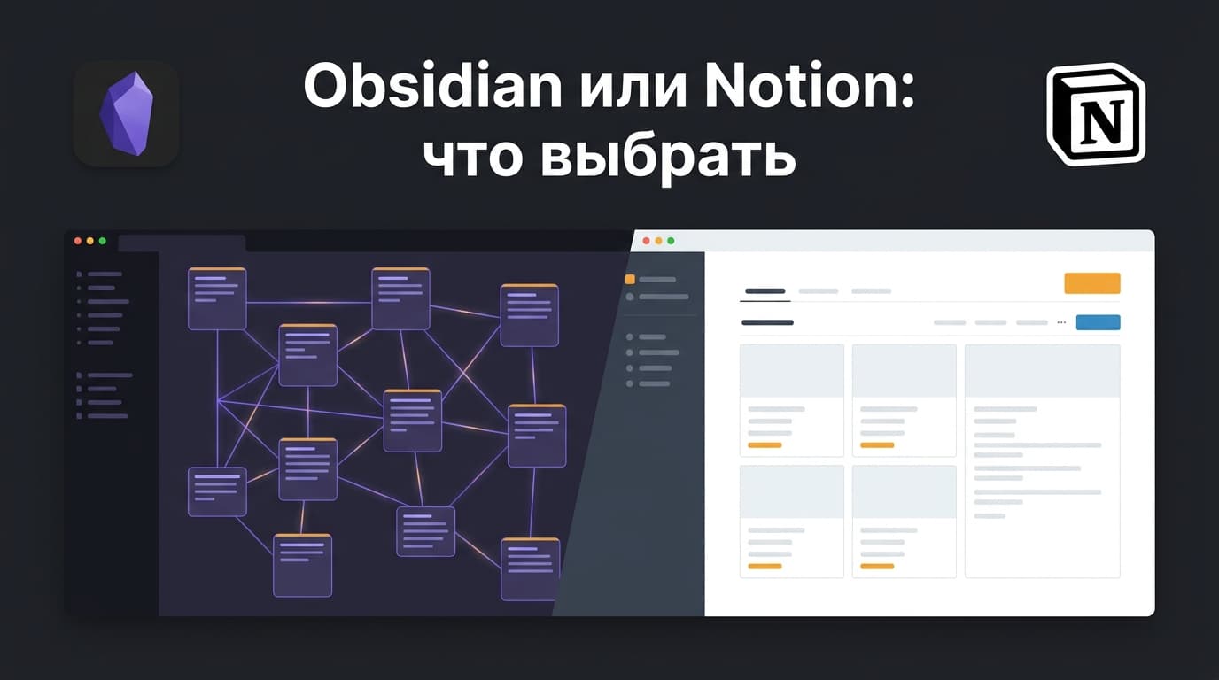 Obsidian или Notion — что лучше: сравнение для заметок и совместной работы
