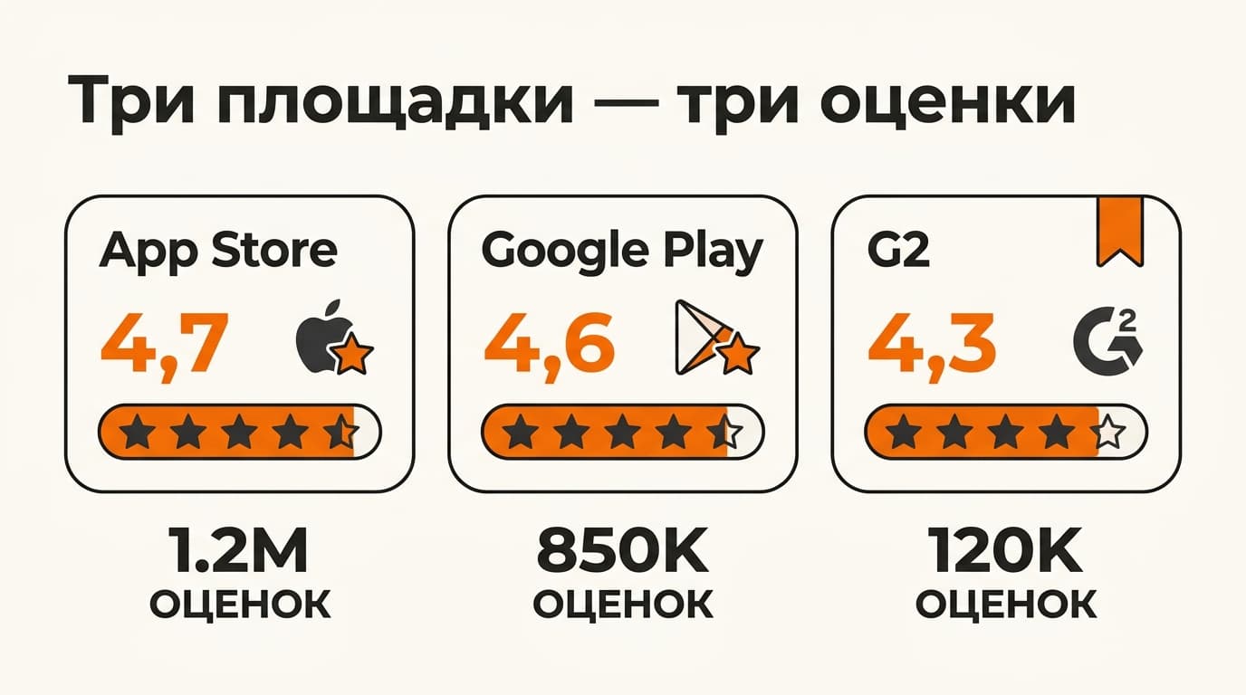 Babbel отзывы: 4,7 в сторах против 4,3 у бизнес-клиентов — что стоит за оценками — фото 1